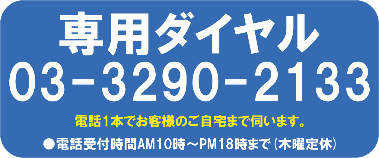 専用ダイヤル、03-3290-2133