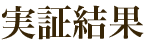 実証結果